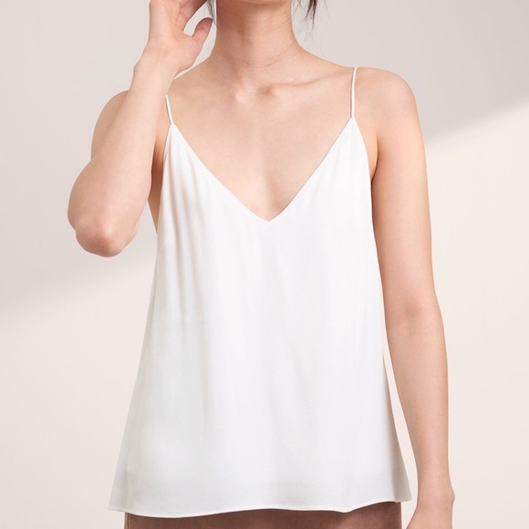 Wilfred Tops - WILFRED FREE Cream White Boscono V Neck Cami M